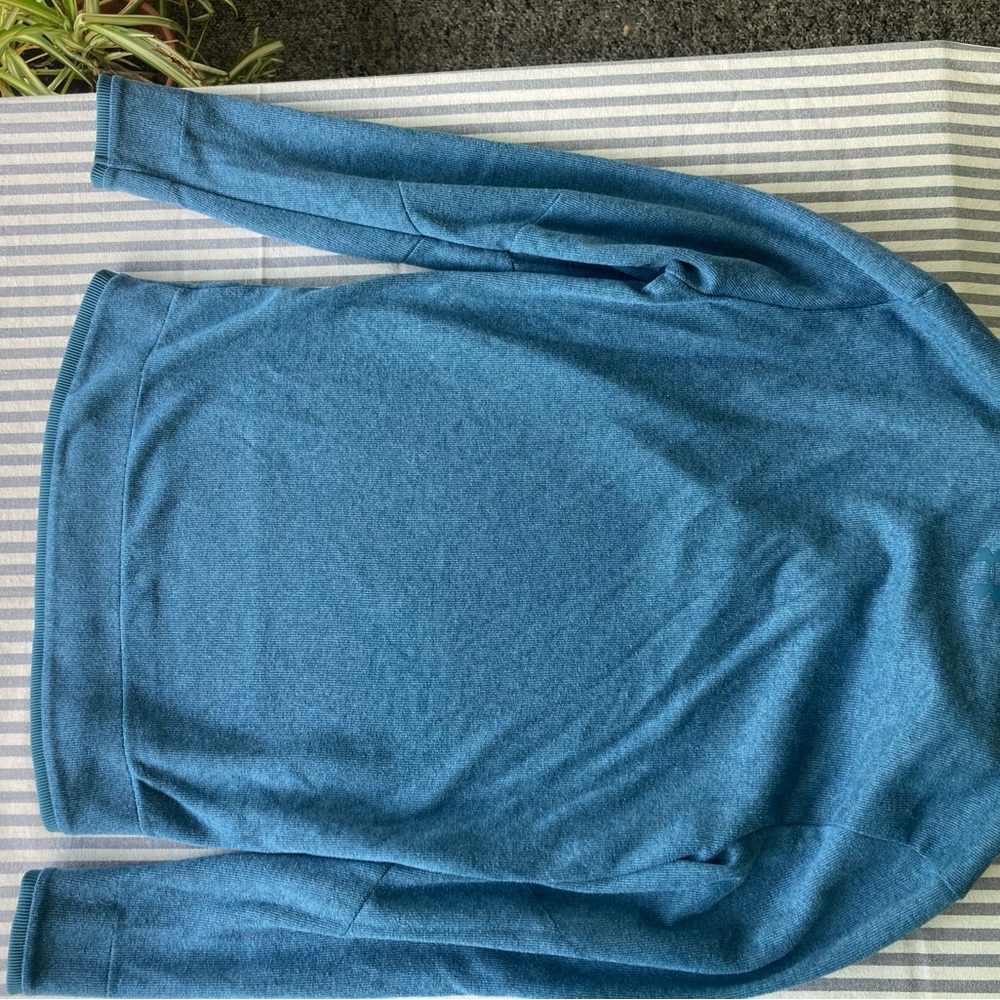 Under Armour Long Sleeve Blue Polo Shirt Men’s Size Small - Picture 4 of 4